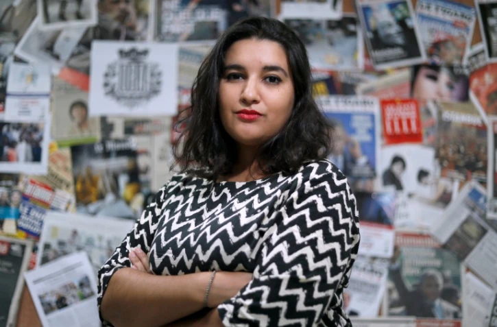 La nouvelle patronne du Bondy Blog Nassira El Moaddem, pose à Bondy, le 14 septembre 2016