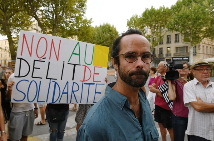 Cedric Herrou, le 8 août 2017 à Aix-en-Provence
