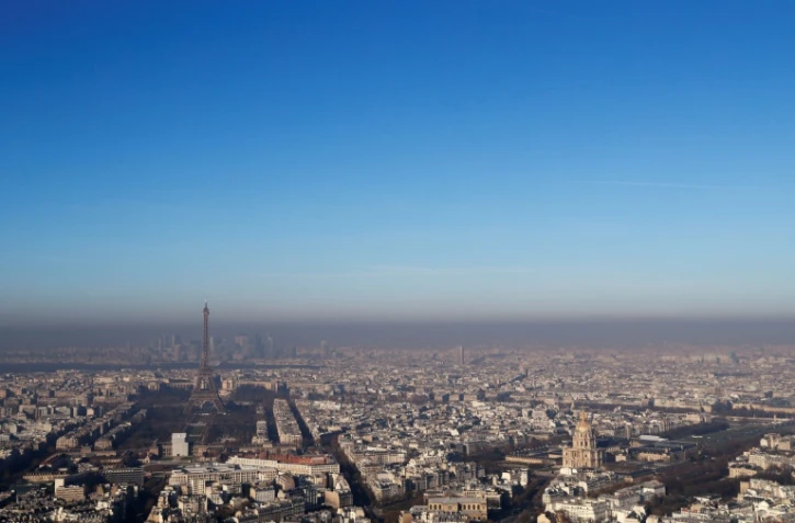 Vue de Paris depuis la Tour Montparnasse le 5 décembre 2016