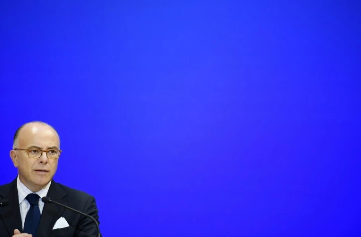 Le ministre de l'Intérieur, Bernard Cazeneuve, le 16 septembre 2016 à Chantonnay (Vendée)