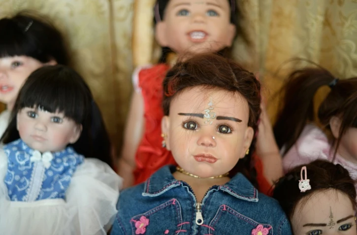 Des poupées "enfants des anges" chez une collectionneuse le 28 janvier 2016 à Nonthaburi, près de Bangkok