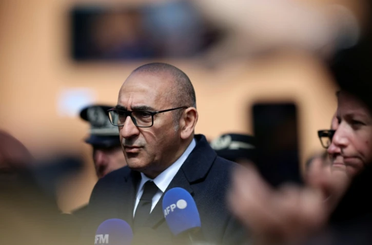 Le ministre de l'Intérieur, Laurent Núñez, s'adresse à la presse dans le quartier de Port-Boyer, au lendemain d'une fusillade qui a tué un adolescent de 15 ans, le 15 mai 2026 à Nantes