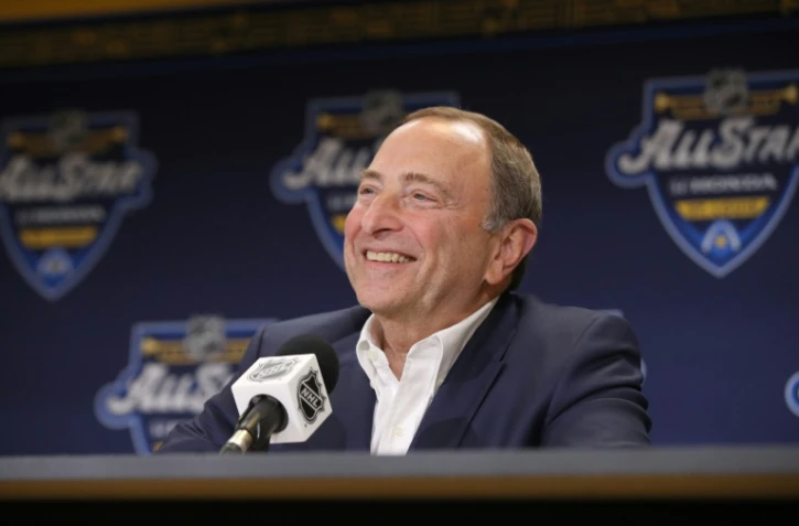 Commissioner Gary Bettman said the NHL will resume the 2019-20 season by going straight into a conference-based 24 team playoff format