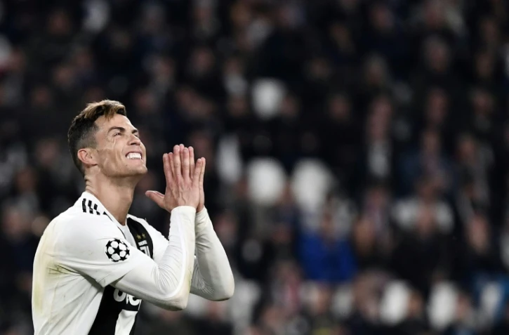 L'attaquant de la Juventus Cristiano Ronaldo lors du match contre l'Ajax en quarts retour de C1, le 16 avril 2019 à Turin