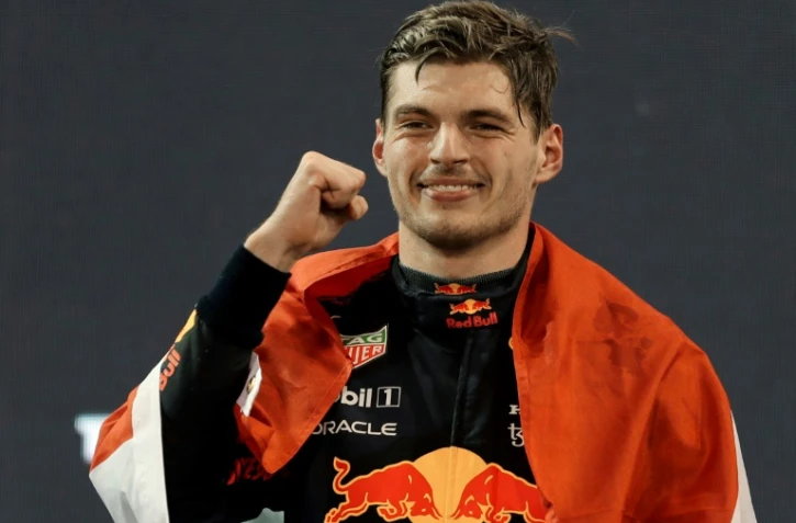 Max Verstappen, champion du monde 2021 de F1, à Abou Dhabi le 13 décembre 2021