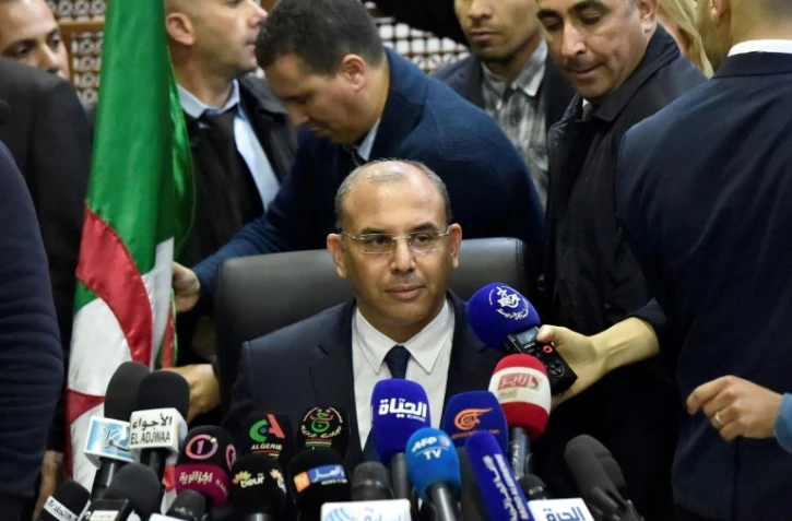 Abdelghani Zaalane, directeur de campagne du candidat Abdelaziz Bouteflika qui a déposé la candidature du président sortant au Conseil constitutionnel le 3 mars 2019 à Alger
