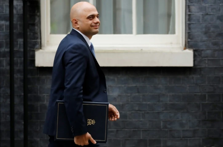 Le ministre de l'Intérieur Sajid Javid arrive à Downing Street le 18 décembre 2018