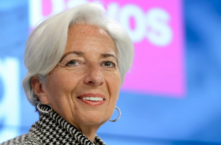 Christine Lagarde le 21 janvier 2016 à Davos