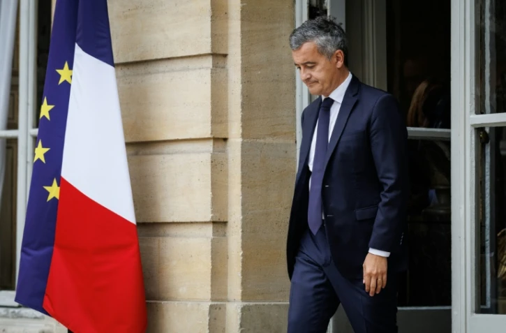 Le ministre de la Justice Gérald Darmanin quitte les bureaux du Premier ministre, le 5 juin 2026 à Paris