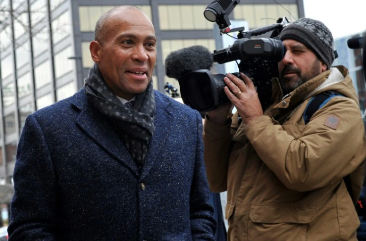 L'ex-gouverneur de l'Etat américain du Massachusetts Deval Patrick, le 14 novembre 2019, jour de l'annonce de sa candidature à la primaire démocrate