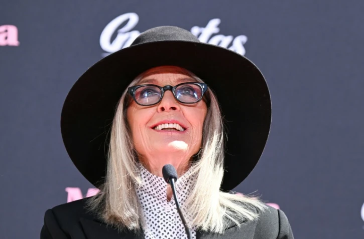L'actrice américaine Diane Keaton au Chinese Theatre à Hollywood, en Californie, le 11 août 2022