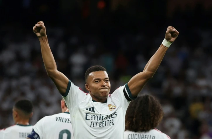 Kylian Mbappé a marqué le premier but du Real Madrid contre l'Inter Milan en C1 le 8 septembre 2026 à Madrid 