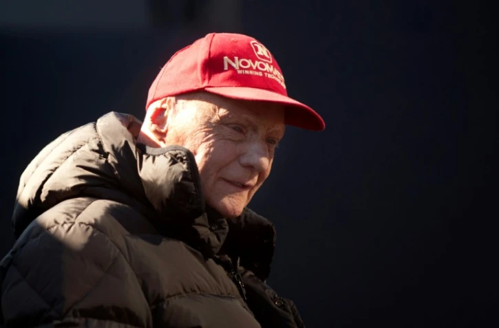 L'ancien pilote de F1 autrichien Niki Lauda, le 1er février 2015 à Jerez (Espagne)