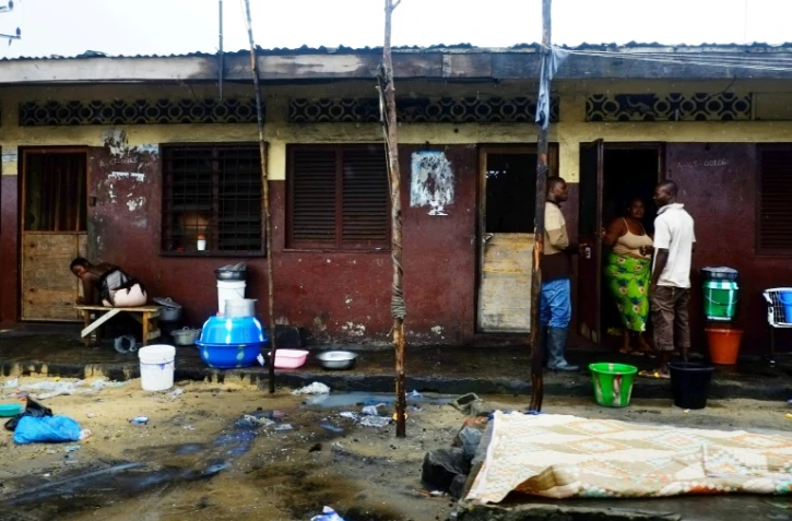 Le bidonville de West Point à Monrovia, au Liberia, le 6 septembre 2014