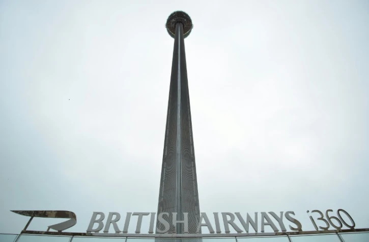 La tour i360, le 2 août 2016 à Brighton au sud de l'Angleterre