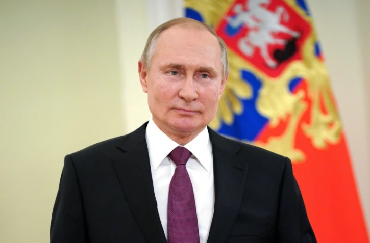 Vladimir Poutine, le 27 mars 2021 Ă Moscou