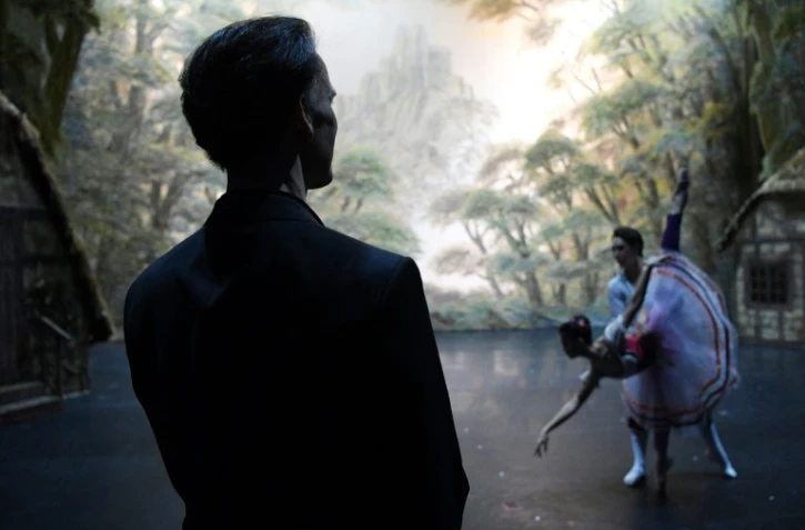 Laurent Hilaire lors d'une répétition de "Giselle" le 23 février 2017 à Moscou