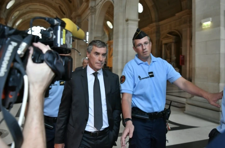 Jérôme Cahuzac à son arrivée au palais de justice pour l'ouverture de son procès le 5 septembre 2016 à Paris