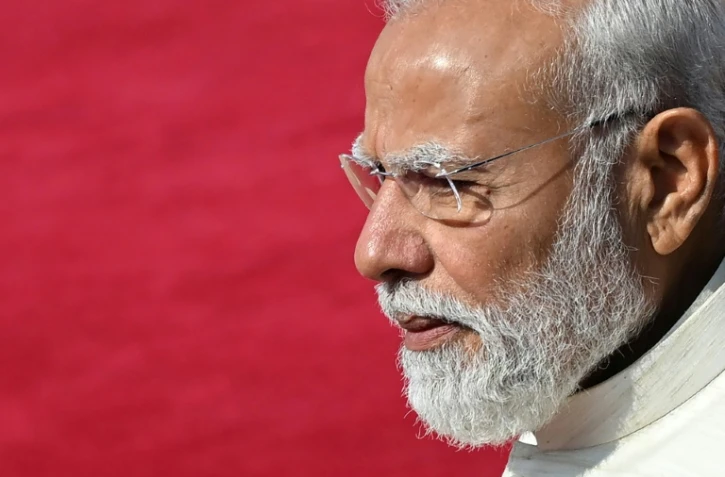 Le Premier ministre indien Narendra Modi au palais présidentiel Rashtrapati Bhavan, à New Delhi, le 6 mai 2026