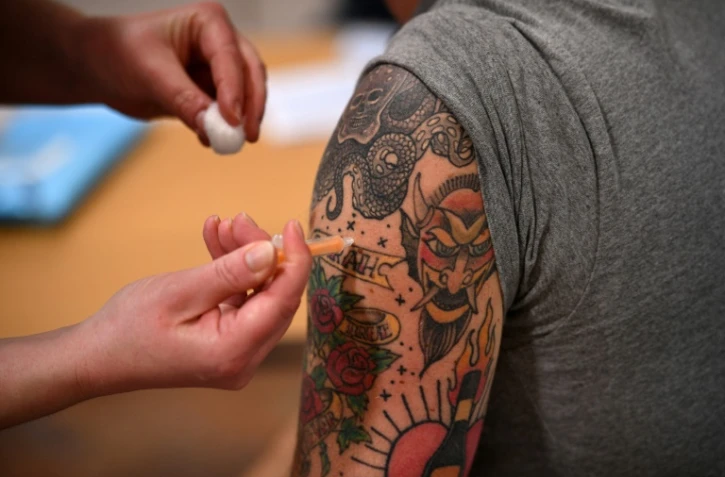 Vaccination avec AstraZeneca à Sheffield (nord de l'Angleterre), le 20 février 2021