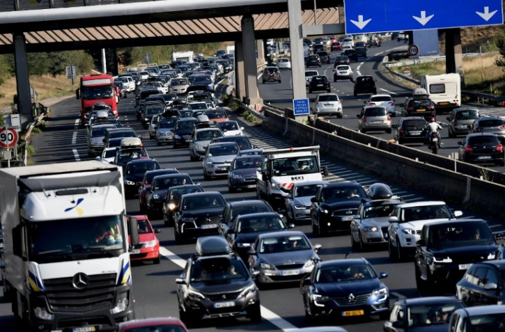 L'autoroute près de Chasse-sur-Rhône le 1er août 2020