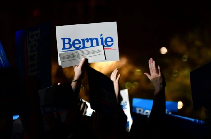 Des militants du candidat Bernie Sanders, à Las Vegas, le 21 février 2020