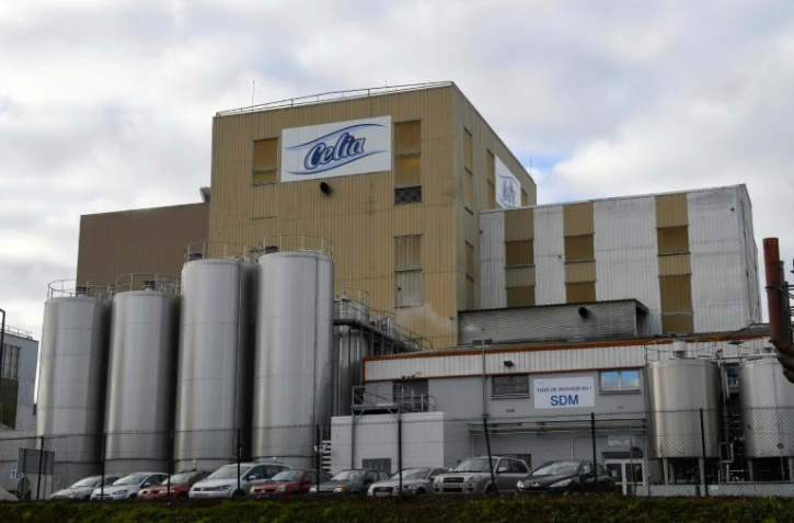 Usine du groupe Lactalis à Craon (Mayenne), le 4 décembre 2017