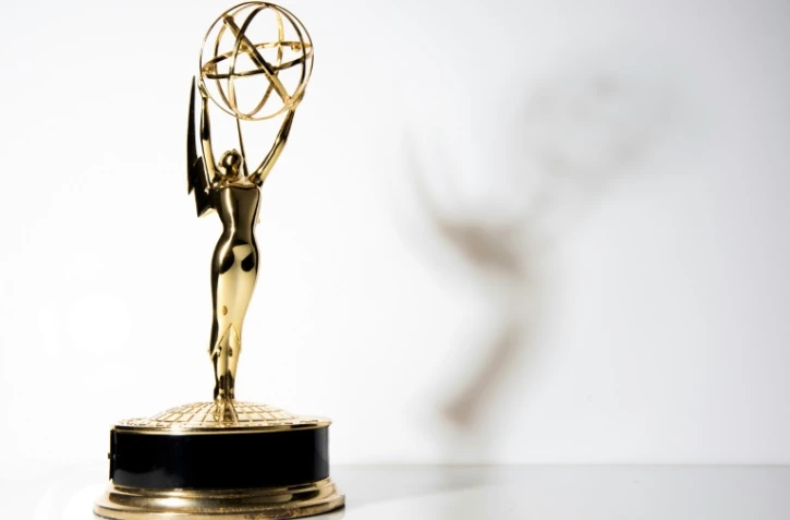 Le trophée d'un Emmy Award, le 16 septembre 2021 à Los Angeles