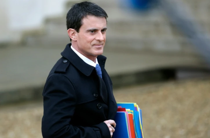 Manuel Valls à l'Elysée le 27 janvier 2016