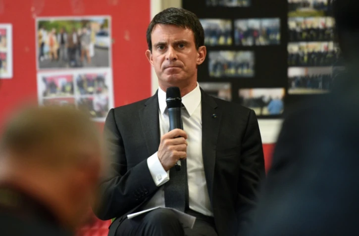 Le Premier ministre Manuel Valls, le 14 novembre 2016 à Croisilles, près d'Arras