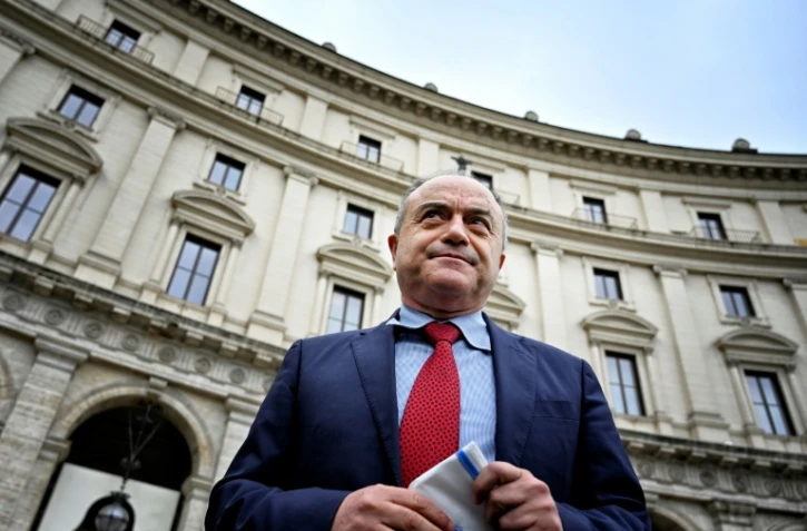 Le procureur Nicola Gratteri, à l'avant-veille de l'ouverture du procès de la 'Ndrangheta, la plus puissante mafia italienne, le 11 janvier 2021 à Rome