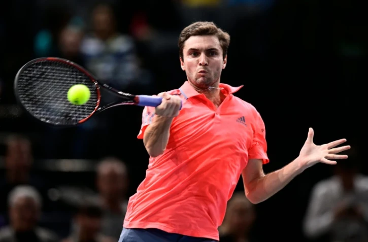 Gilles Simon face à Julien Benneteau lors du tournoi de Paris-Bercy, le 31 octobre 2016