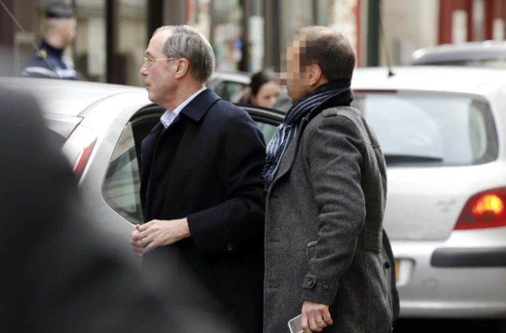 Claude Guéant à son arrivée au pôle financier du tribunal de grande instance le 7 mars 2015 à de Paris