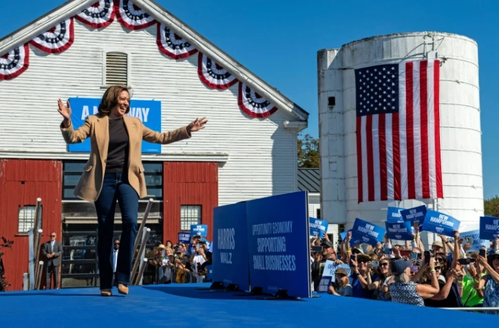 Kamala Harris, dans le New Hampshire, le 4 septembre 2024