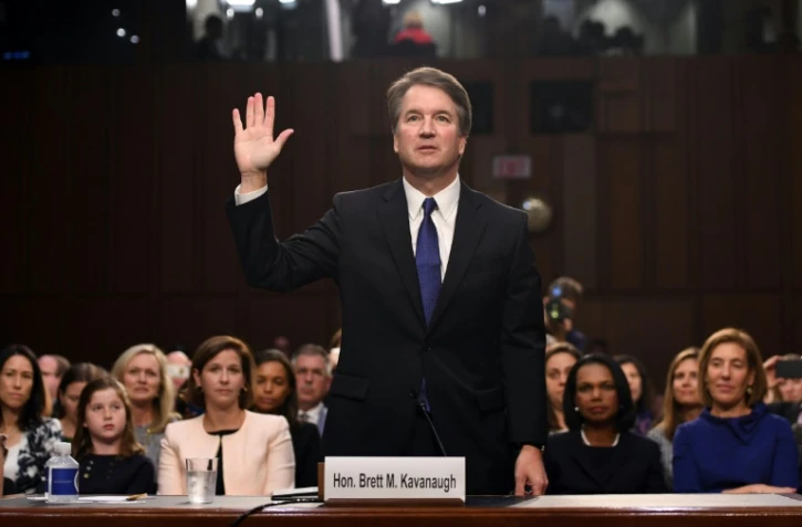 Le candidat de Donald Trump à la Cour suprême, Brett Kavanaugh, devant la commission judiciaire du Sénat américain le 4 septembre 2018 