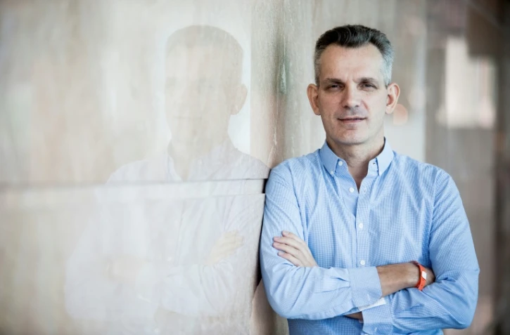 Antoine Blondeau, le co-fondateur de Sentient Technologies, plateforme spécialisée dans l'Intelligence artificielle à Hong Kong, le 12 juillet 2017 