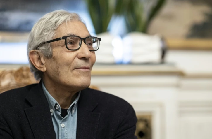 L'écrivain franco-algérien Boualem Sansal après avoir reçu la médaille de la ville de Strasbourg, dans l'est de la France, le 26 janvier 2026