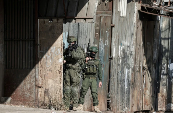 Des soldats israéliens lors d'une opération à Naplouse, en Cisjordanie occupée, le 27 août 2025