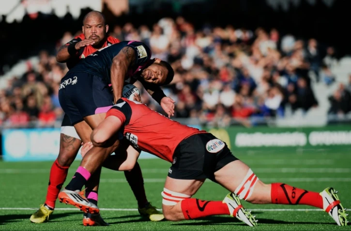 L'ailier fidjien du Stade Français Waisea Nayacalevu, à Yonnax, le 27 décembre 2015