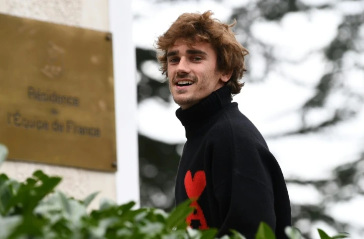 Antoine Griezmann à son arrivée au centre d'entraînement de l'équipe de France de Clairefontaine, le 18 mars 2019   