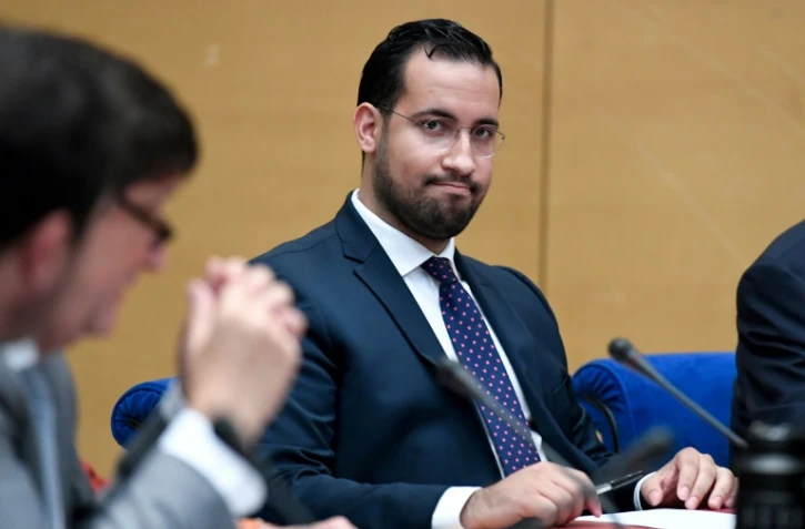 Alexandre Benalla lors de son audition devant le Senat, à Paris, le 19 septembre 2018