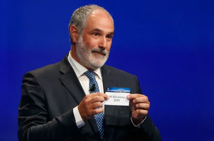 Andoni Zubizarreta, le 27 août 2015 lors du tirage au sort des groupe de la Ligue des champions à Monaco