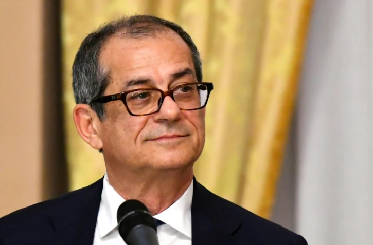 Le ministre italien des Finances Giovanni Tria, le 18 octobre 2018 à Rome