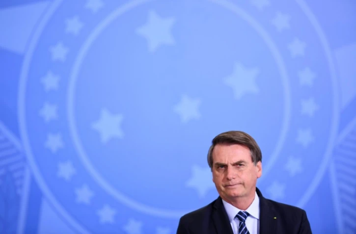 Le président brésilien Jair Bolsonaro le 29 août 2019 à Brasilia au Brésil