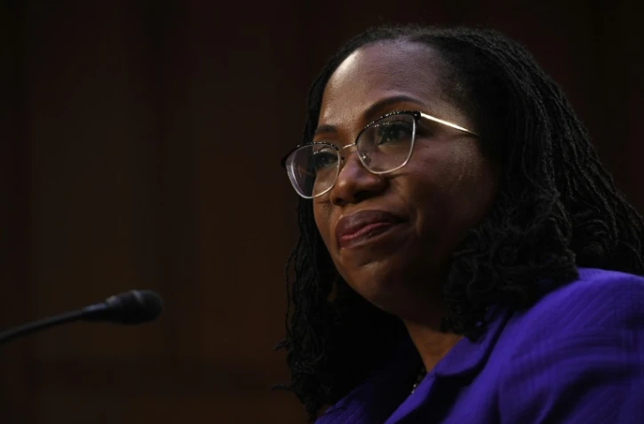 La juge Ketanji Brown Jackson auditionnée au Sénat le 21 mars 2022 à Washington