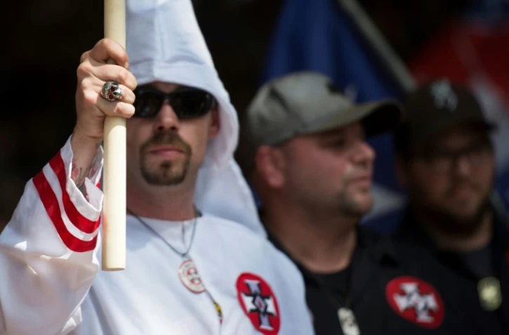 Rassemblement de membres du Klux Klux Klan, le 8 juillet 2017 à Charlottesville en Virginie