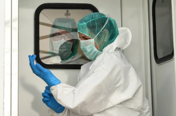 Un technicien de l'IRCGN travaille à l'identification des victimes des crues, le 12 octobre 2020 à Nice