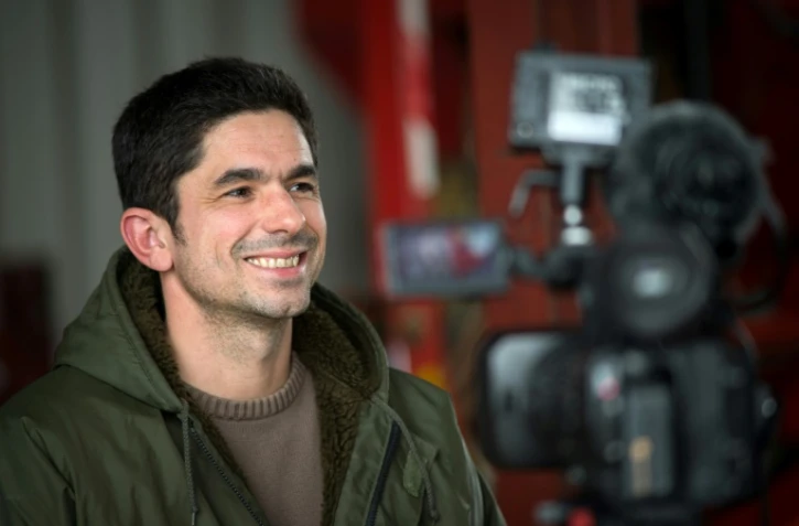 Le jeune agriculteur d'Indre-et-Loire David Forge  emmène chaque semaine sur internet des milliers de fans à la découverte de sa ferme de  Saint-Senoch, le 17 février 2017