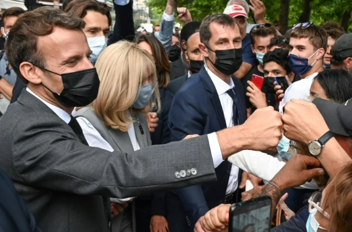 Emmanuel et Brigitte Macron le 8 juin 2021 à Valence