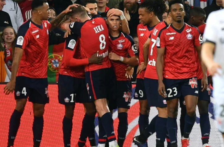 Les Lillois vainqueurs 1-0 des Dijonnais à Villeneuve-d'Ascq en 27e journée de L1 le 3 mars 2019